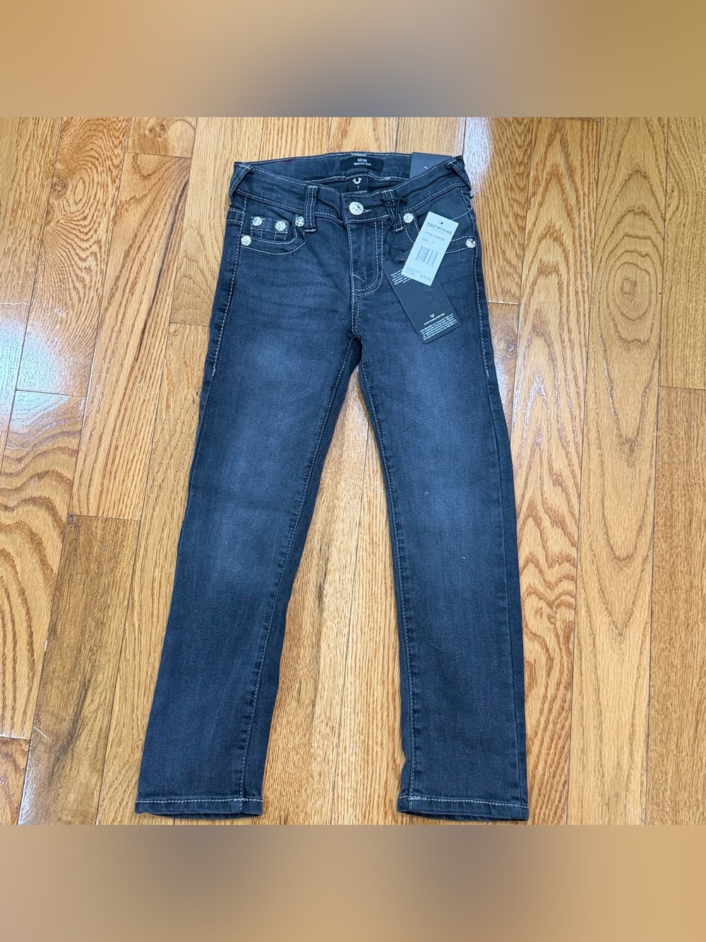 True Religion Men's Skinny Jeans in Black Wash